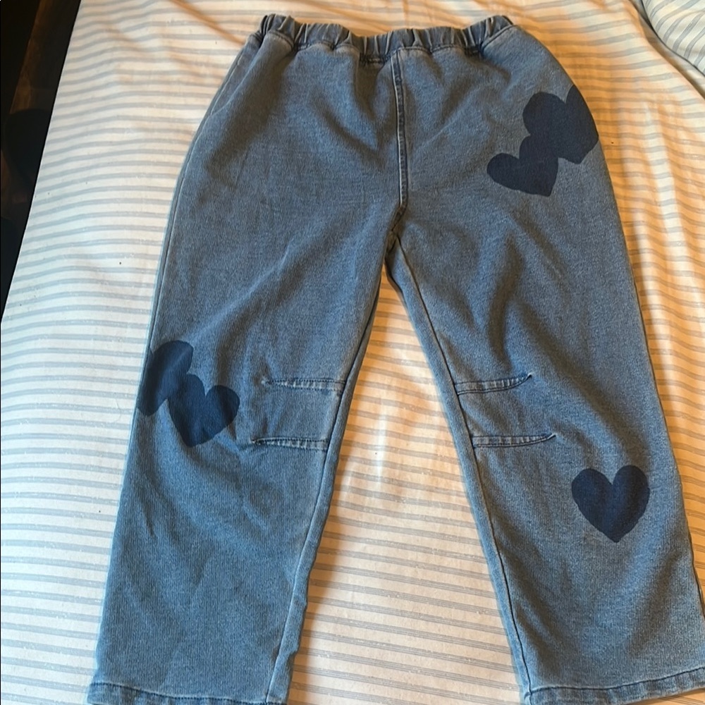 Peek Gray Joggers Soft Cotton-Blend Sweatpants